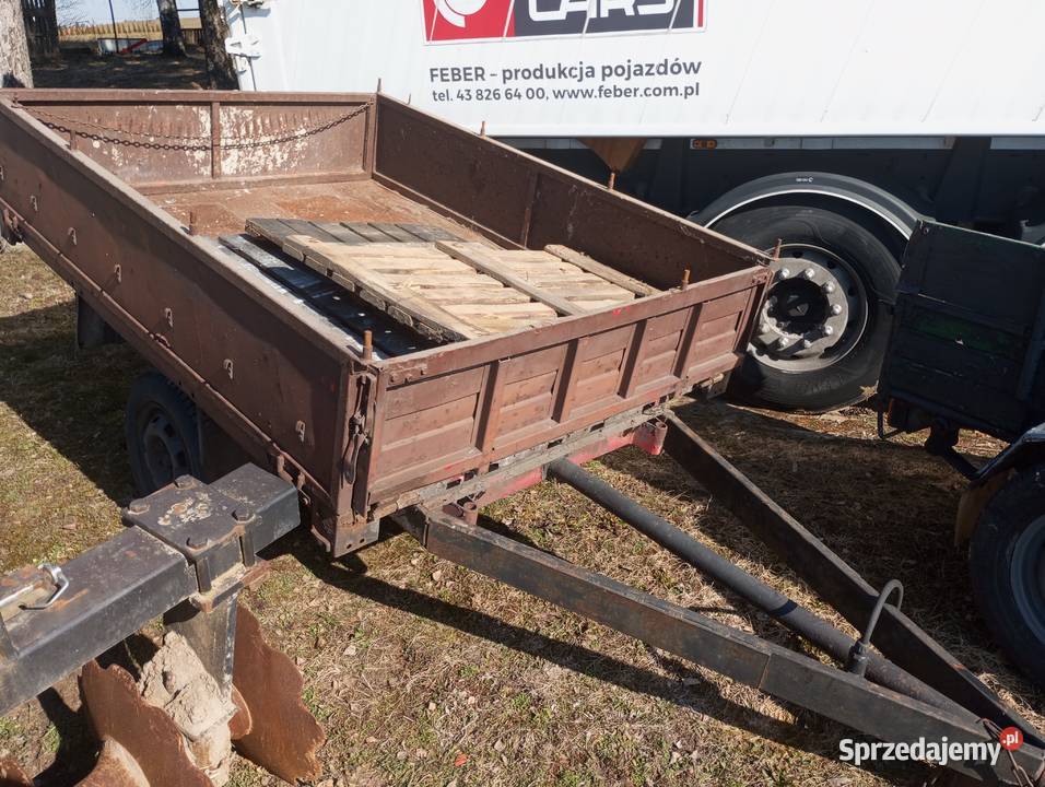 Przyczepka samochodowa plandeka burtowe kujawsko-pomorskie Świecie nad Osą sprzedam