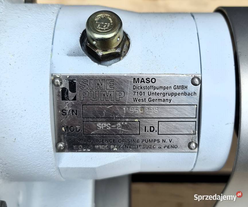 Pompa sinusoidalna spożywcza MASO SPS 2 Błonie sprzedam