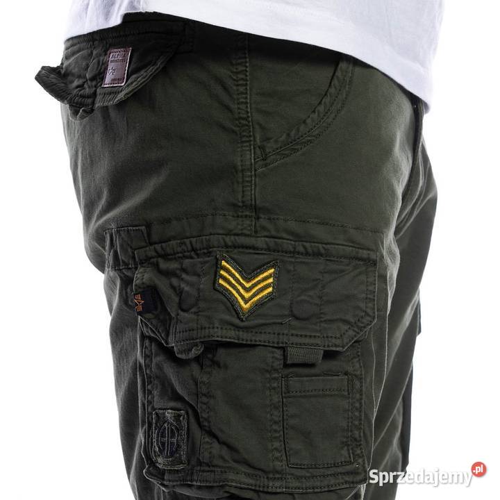ALPHA INDUSTRIES krótkie szorty CREW PATCH dark Warszawa sprzedam