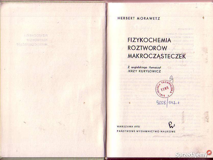 9375 FIZYKOCHEMIA ROZTWORÓW MAKROCZĄSTECZEK Czyrna