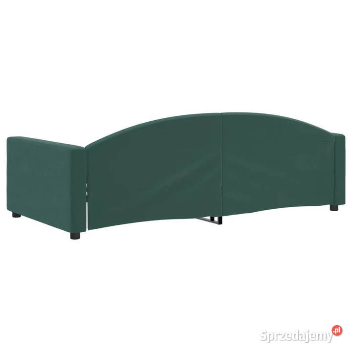 Sofa z funkcją spania ciemnozielona aksamitna Warszawa sprzedam