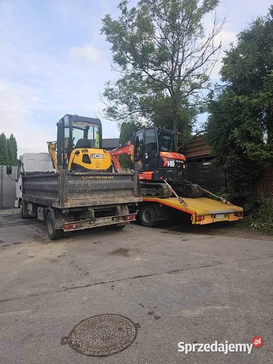 Wynajem mini koparki z operatorem Kraków Pozostałe usługi małopolskie