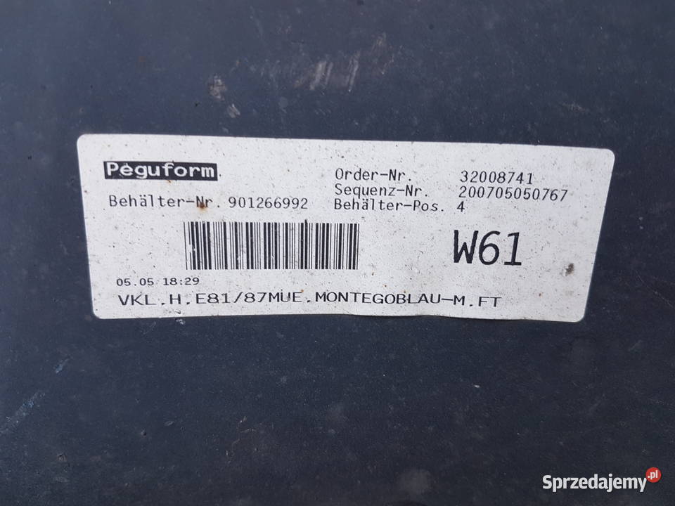 BMW 1 E81 E87 ZDERZAK TYLNY PDC ZDERZAK TYL osobowe Turek