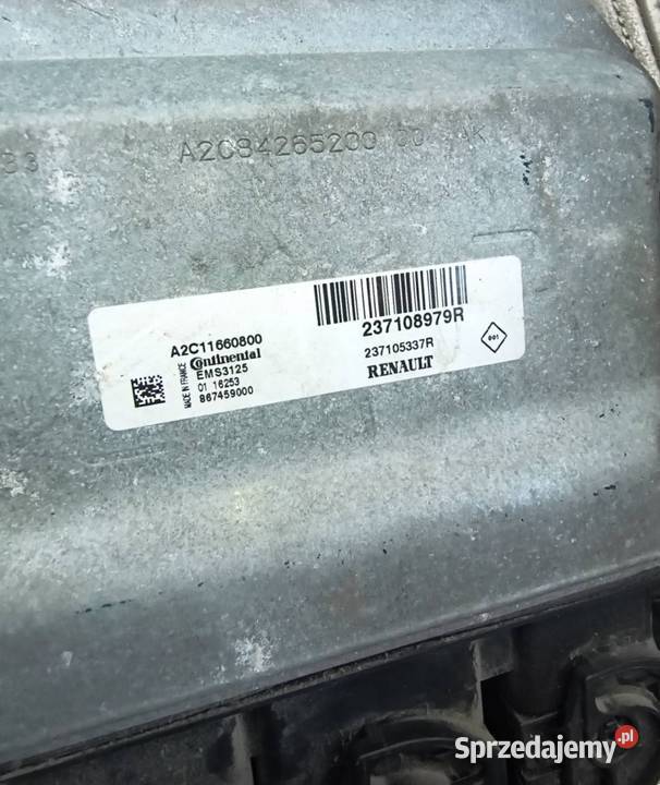 Komputer Sterownik Silnika 237108979R Logan van Kraków
