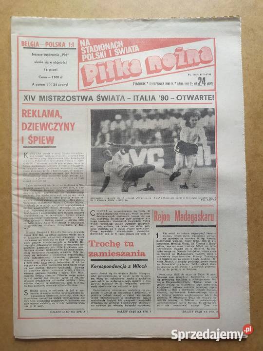 Tygodnik Piłka Nożna rocznik 1990 Łódź