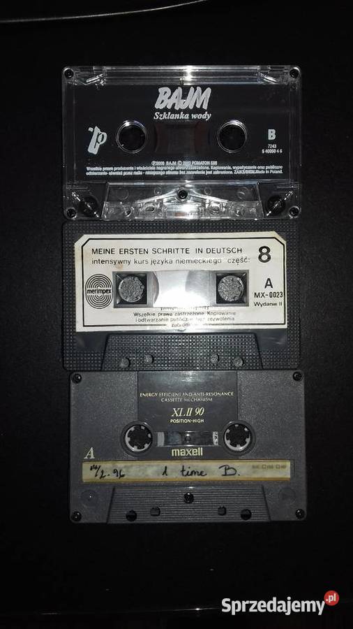 Kasety magnetofonowe 3 sztuki Kołobrzeg