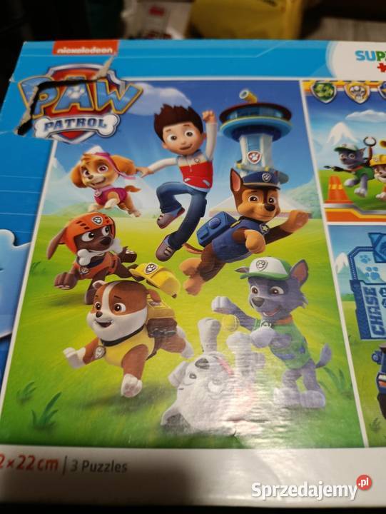 puzzle psi patrol trzy ukladanki Puzzle wielkopolskie Poznań