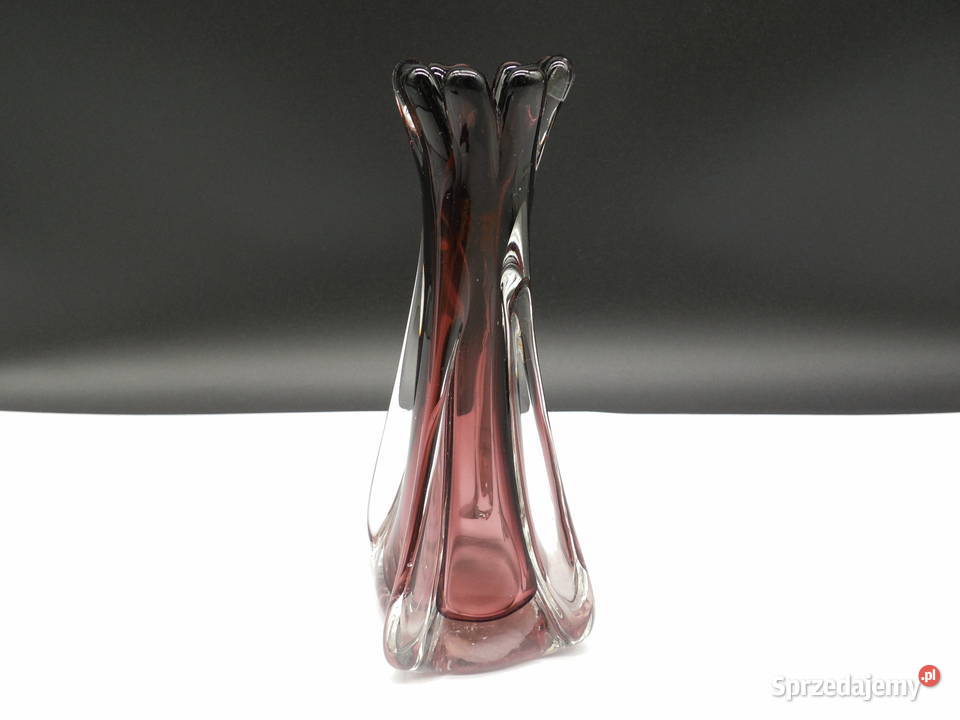Wazon Vintage Murano Chibsk Szkło Sommerso Raszków