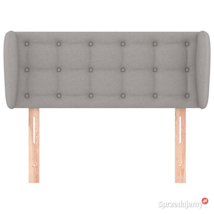 Zagłówek uszak jasnoszary 93x23x7888 tkanina Warszawa