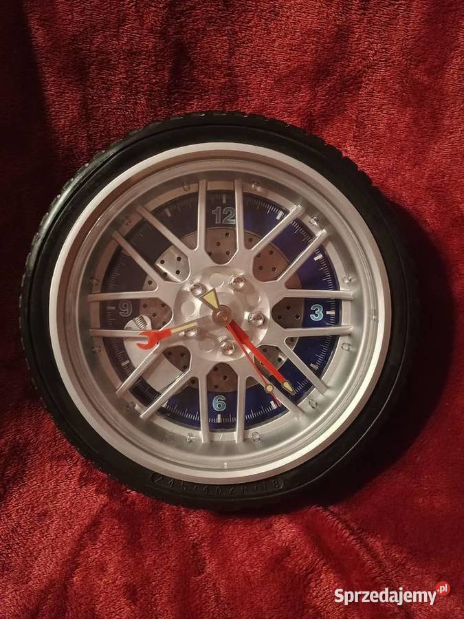 Zegar ścienny koło samochodowe 3D ścienny Zegary Warszawa