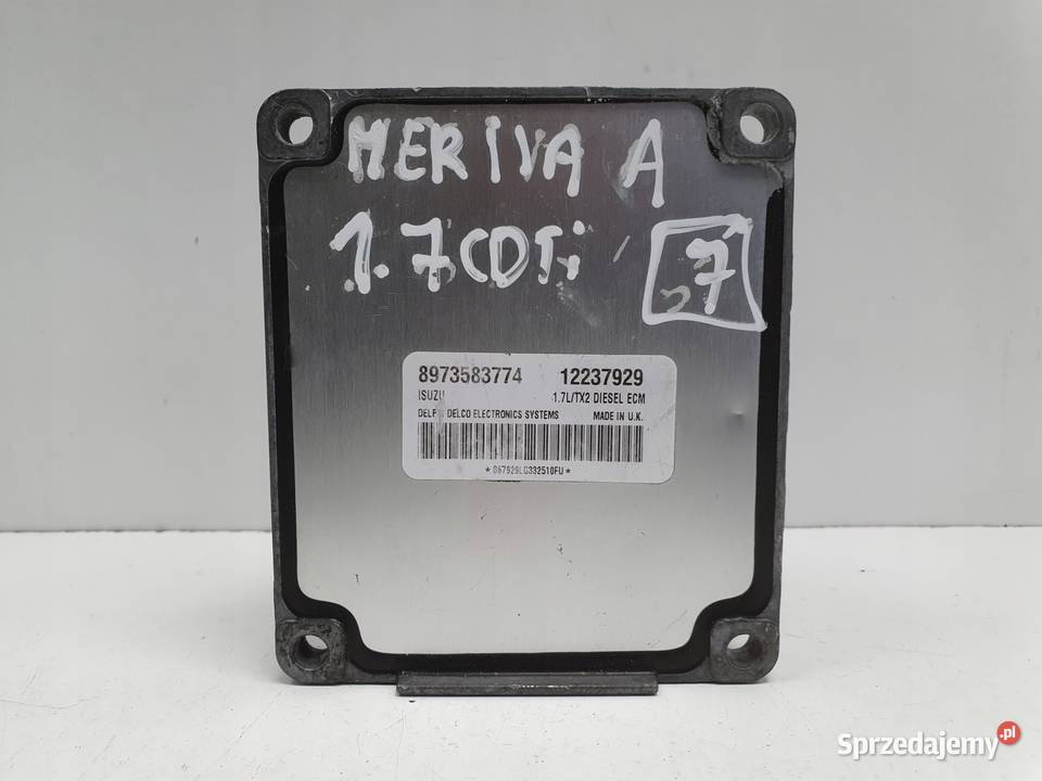 Opel Meriva A 17 DTI STEROWNIK SILNIKA komputer Komputery Rudka