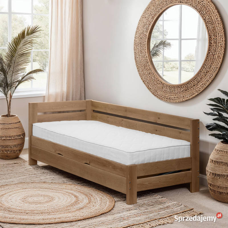 Łóżko VERDI z oparciem i pojemnikiem 200cm Prudnik