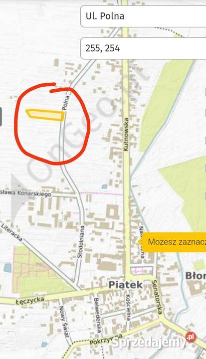 Działka rolna 4412m2 75000 Piątek