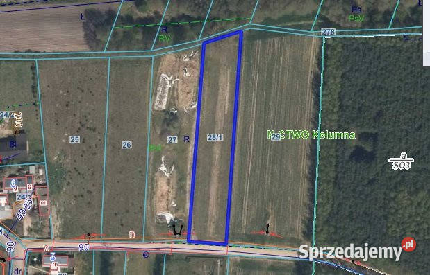 Grunt 2430m2 Rojków 2430m2