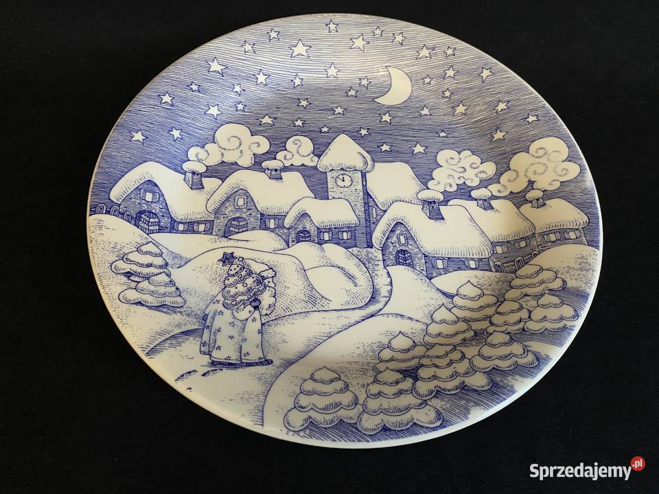 Talerz angielski świąteczny Ironstone Chełm