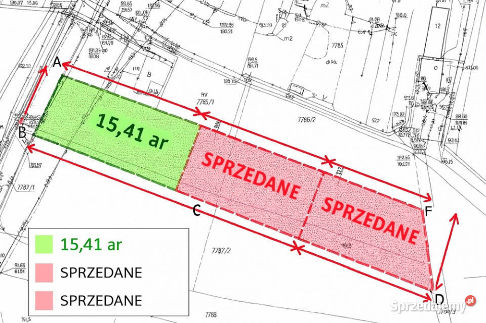 Działka budowlana Rakszawa 1541 ar uzbrojona sprzedam