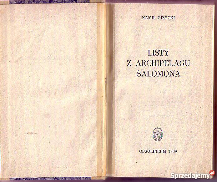 6779 LISTY Z ARCHIPELAGU SALOMONA KAMIL GIŻYCKI Czyrna