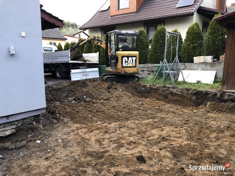 Minikoparka koparka wywrotka35t Wykopy, roboty ziemne wielkopolskie Złotów