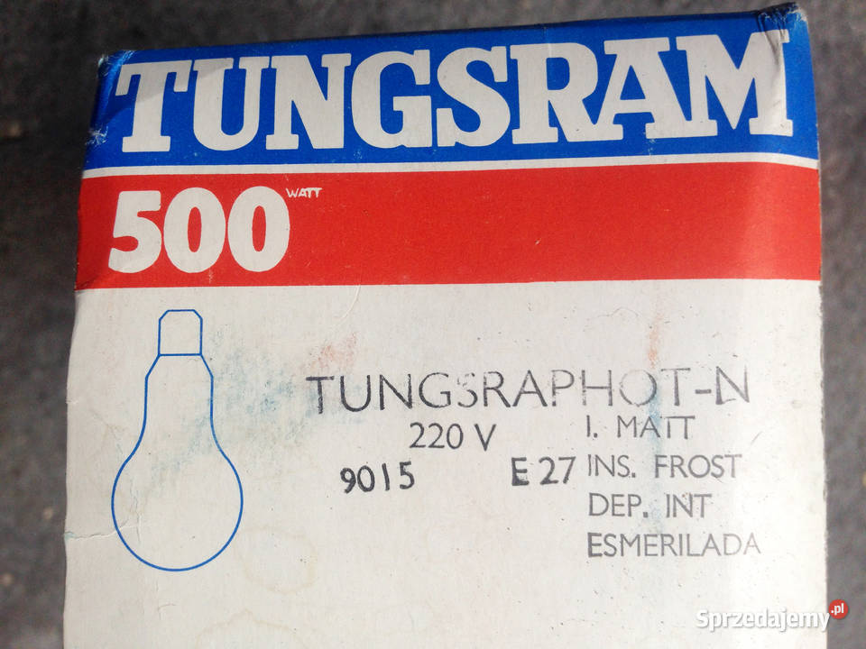 Tungsram 500 Watt Tungsramphot N żarowka Wrocław