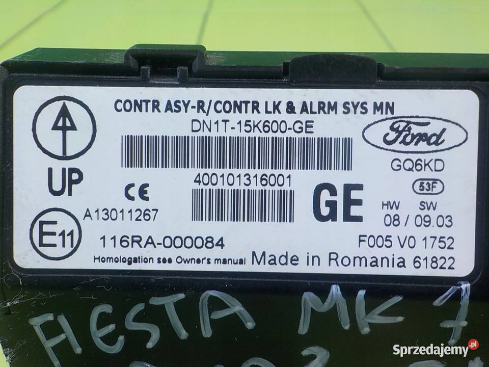 FORD FIESTA MK7 125B 14r modul sterownik Suków