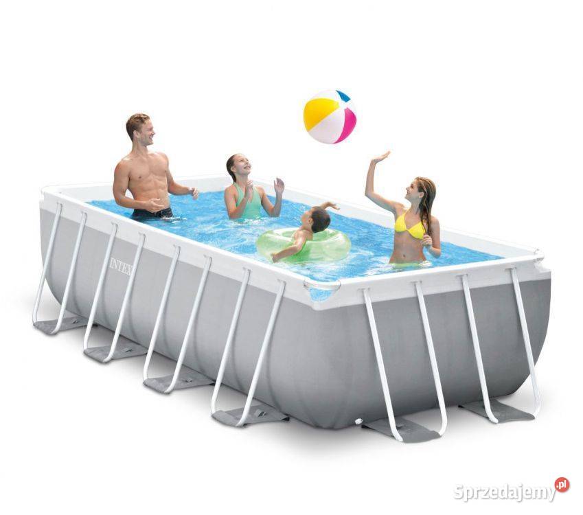 Basen stelażowy ogrodowy prostokątny 488 x 244 Baseny podlaskie