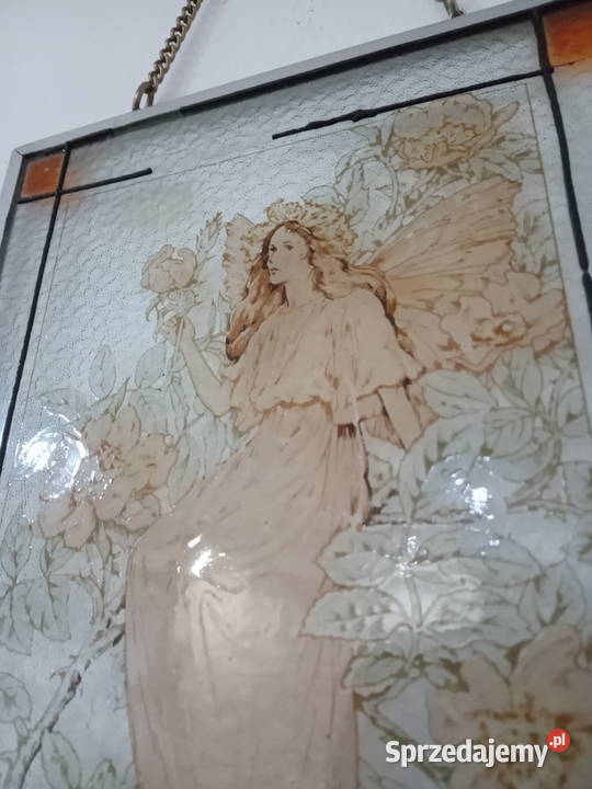 Stary witraż szklany