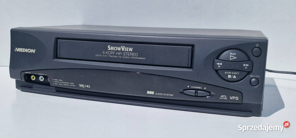 Video VHS magnetowid dvd Medion 6head stereo Międzychód