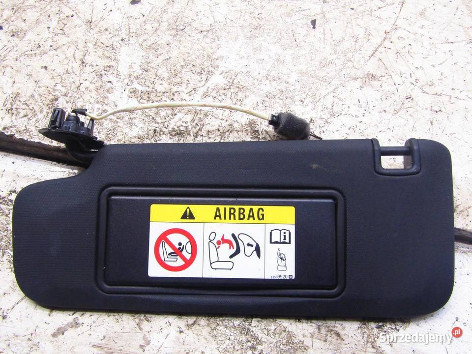 OSŁONA PRZECIWSŁONECZNA LEWA LEWE CZARNA OPEL Listwy