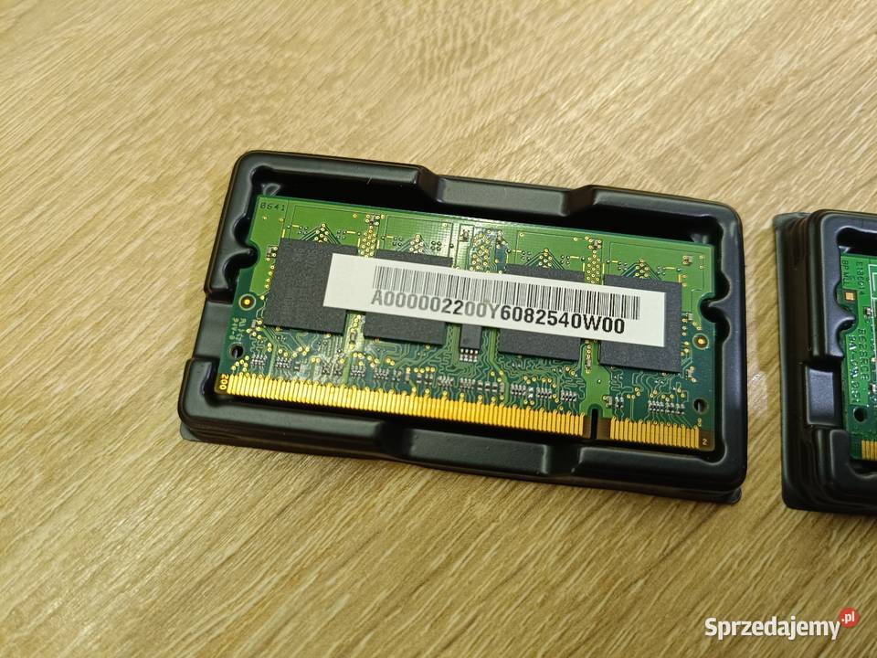 Pamięć RAM DDR2 2x512MB laptop Pojemność 1GB Pamięci mazowieckie Pruszków