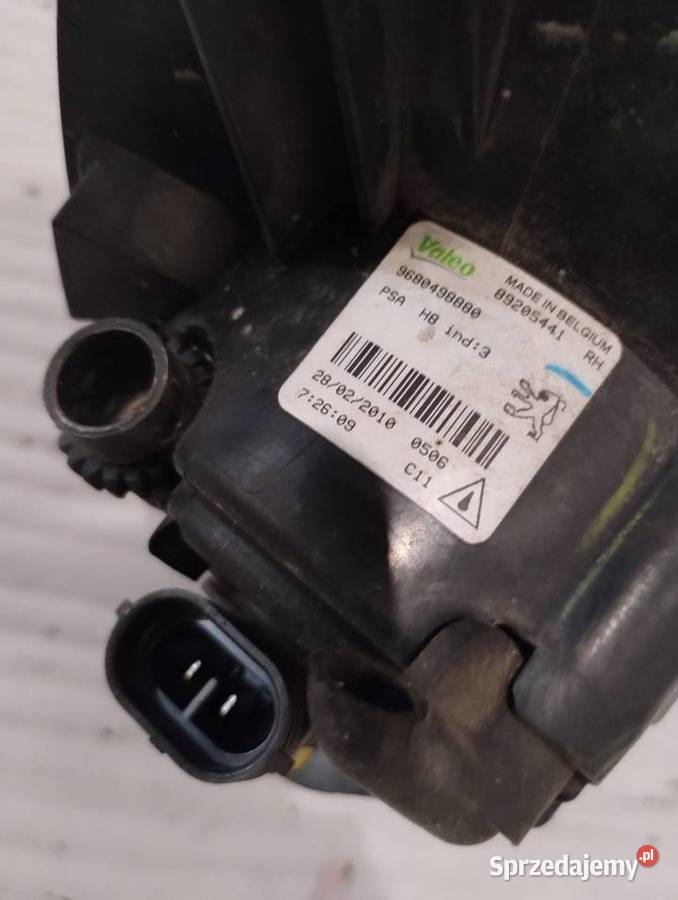 Halogen Peugeot 308 T7 Lampy przeciwmgielne
