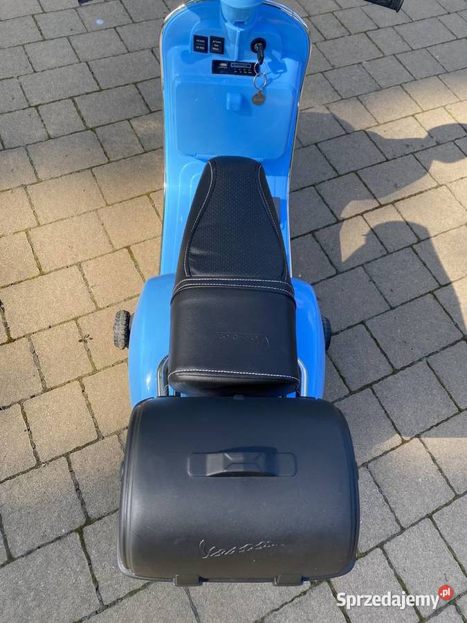 Skuter na Akumulator Vespa Niebieski niebieski Pojazdy elektryczne i spalinowe śląskie Boguchwałowice