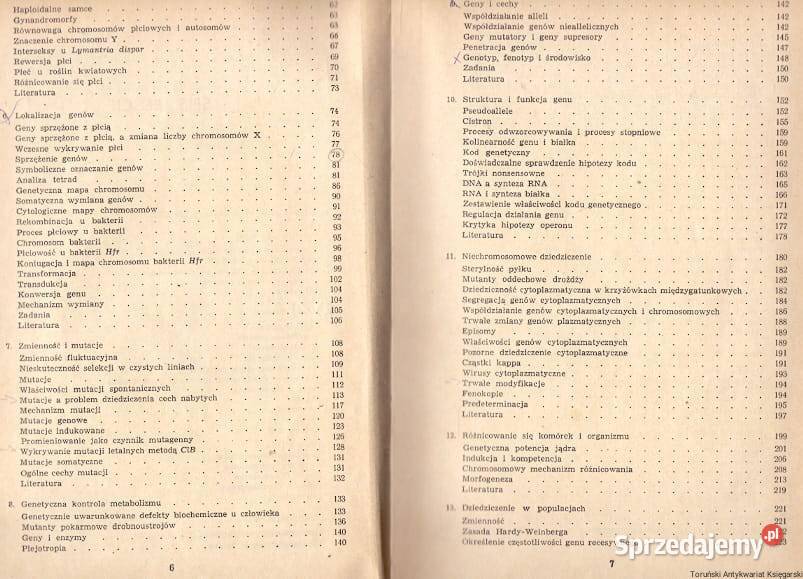 Zarys Genetyki Rodkiewicz