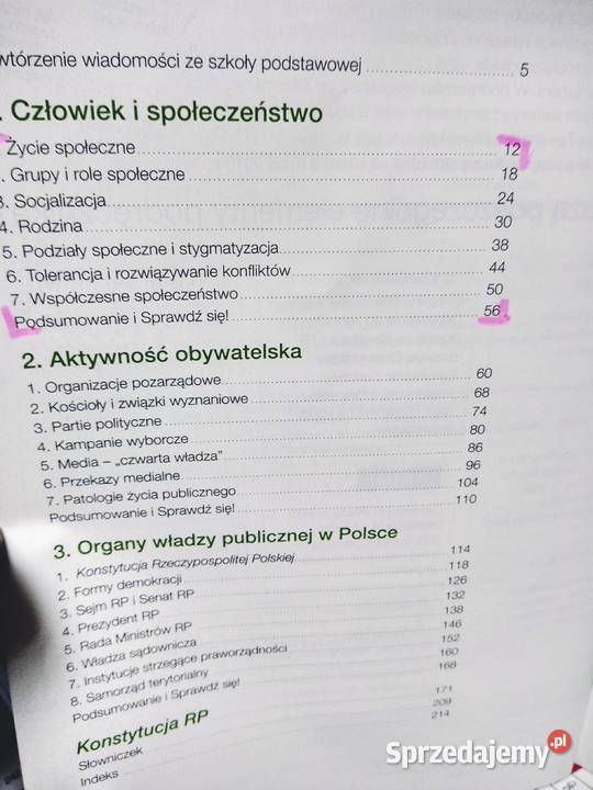 W centrum ponadpodstawowe podręcznik szkolne Antykwariat Antykwariat Warszawa