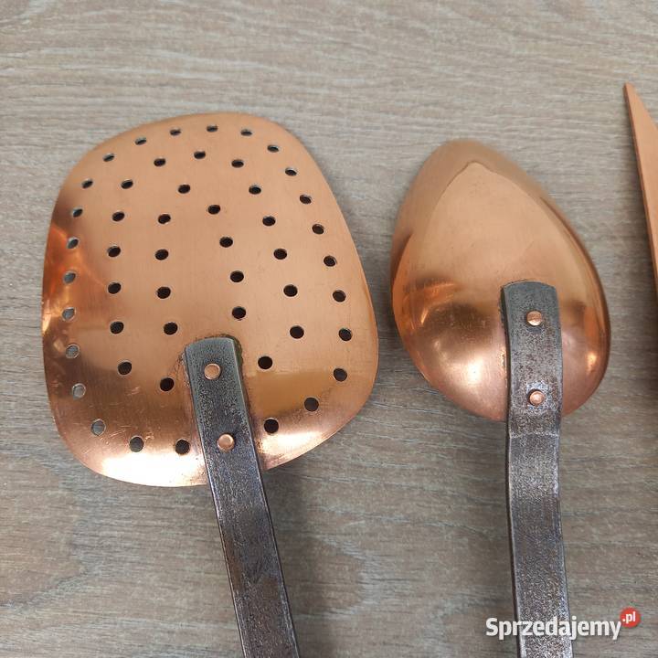 Miedziane przybory kuchenne komplet 5 mazowieckie Warszawa