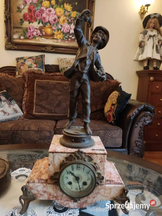 stary zegar figuralny Dom i Ogród