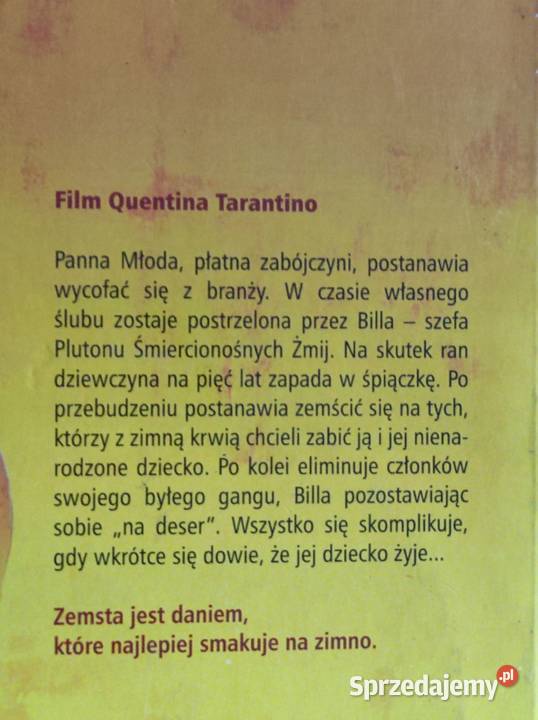 2003 płyta DVD film Quentin Tarantino Kill Bill thiller Filmy Kielce