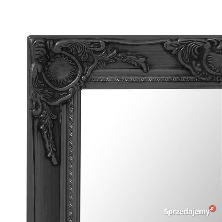 Lustro ścienne w stylu barokowym 60x40 czarne mazowieckie Warszawa