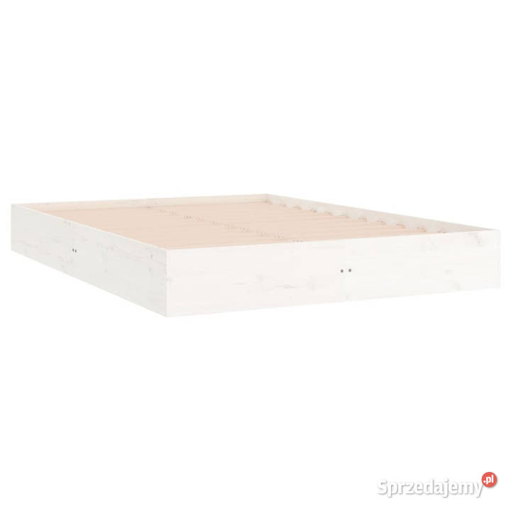 Rama łóżka biała lite drewno 200 x 200 WM820023 Warszawa