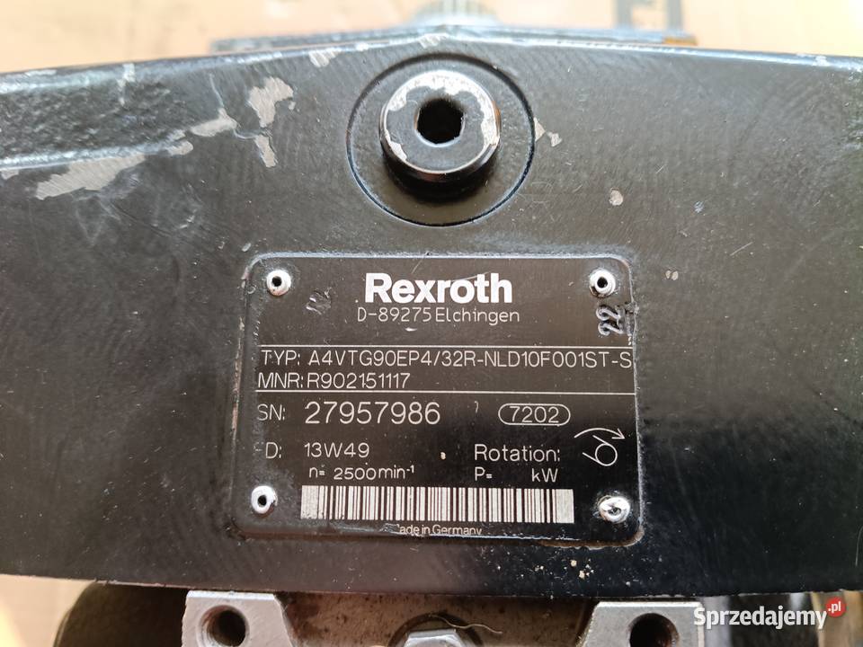 Pompa hydrauliczna Rexroth A4VTG90EP432Rdo lubelskie Lubartów