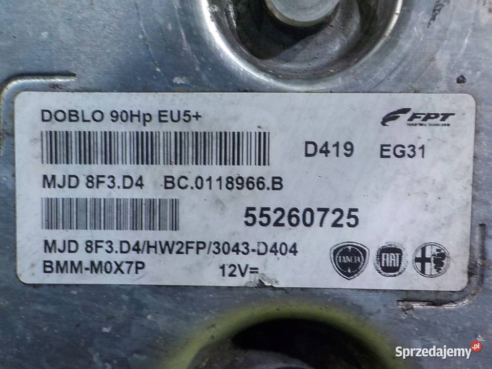 OPEL COMBO D 13 CDTI 14r VAN sterownik komputer osobowe Czujniki i sterowniki mazowieckie Suków