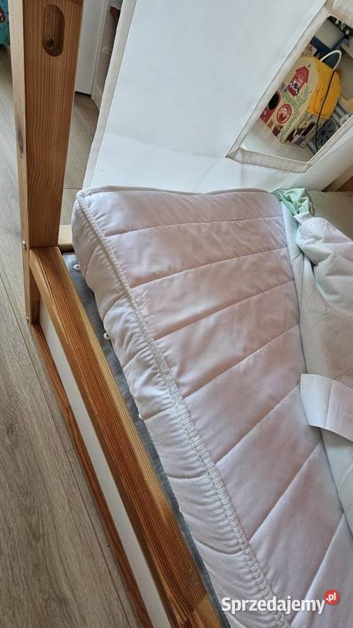 Łóżko IKEA KURA z materacem i baldachimem Warszawa