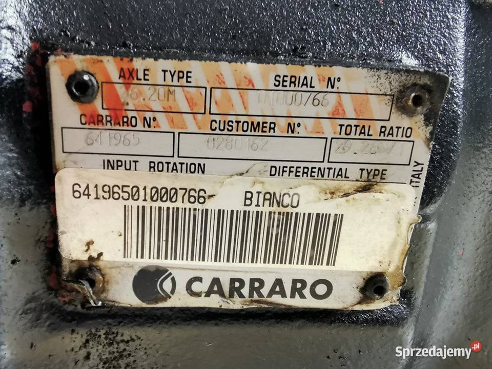 Obudowa półosi mostu JLG 307 Carraro Pozostałe Wilkowo