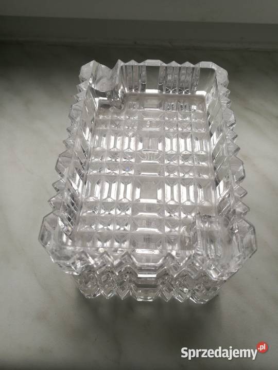 Kryształowa popielniczka prl Choszczno sprzedam