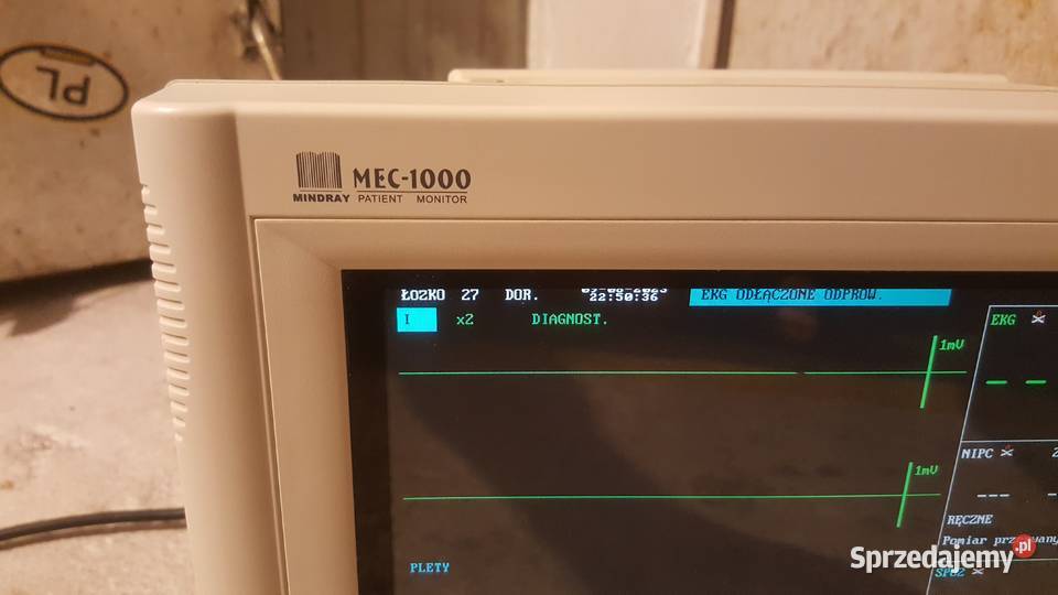 Kardiomonitor MINDRAY MEC1000 Czytaj opis Zielona Góra
