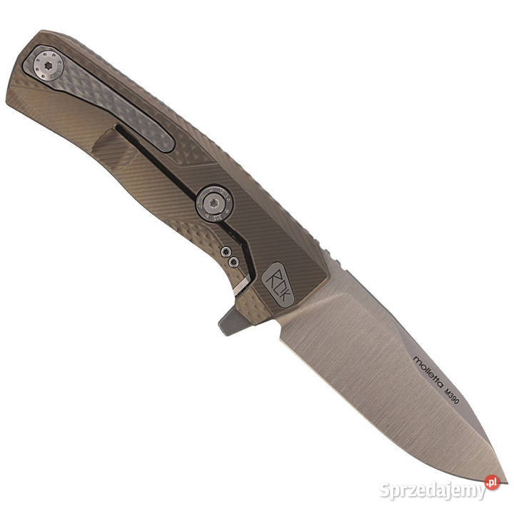 Nóż składany LionSteel Bronze Titanium Satin mazowieckie
