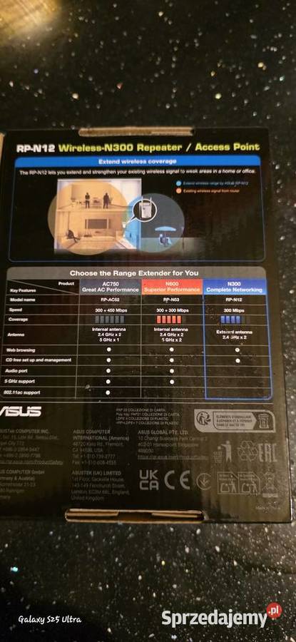 ASUS RPN12 wzmacniacz sygnału WiFi Internet i komunikacja Nowa Wieś Królewska