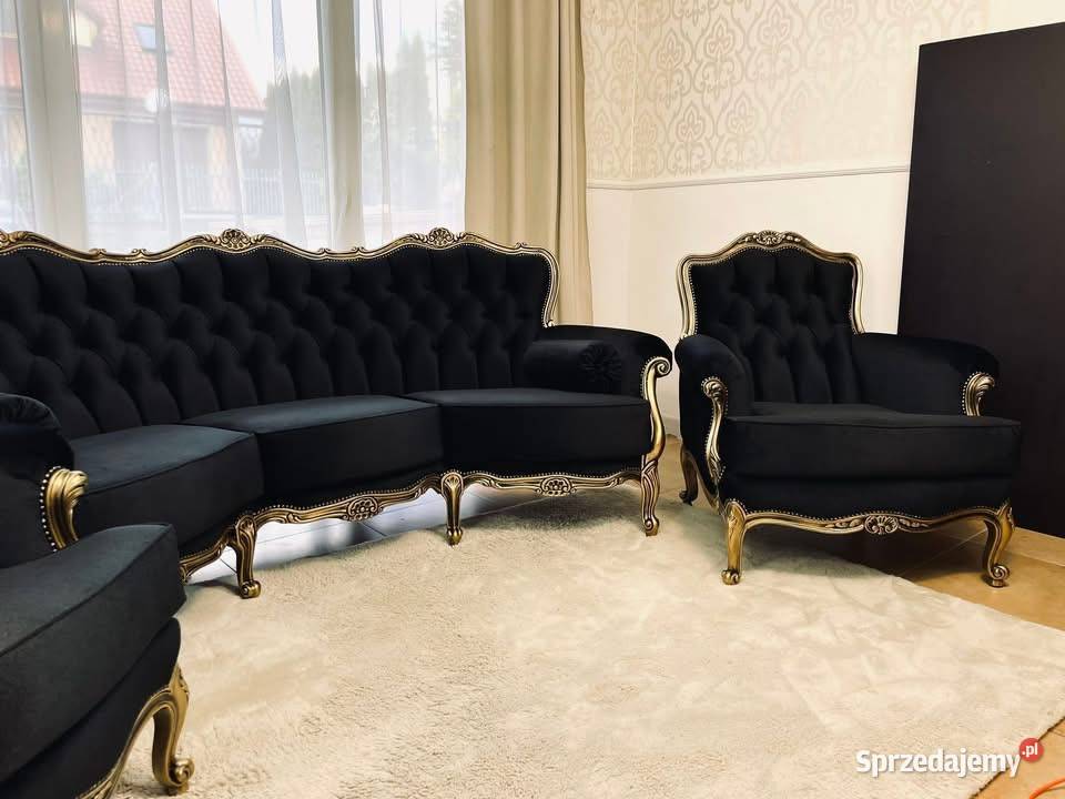 Komplet Ludwik Ludwikowski sofa fotele kanapa