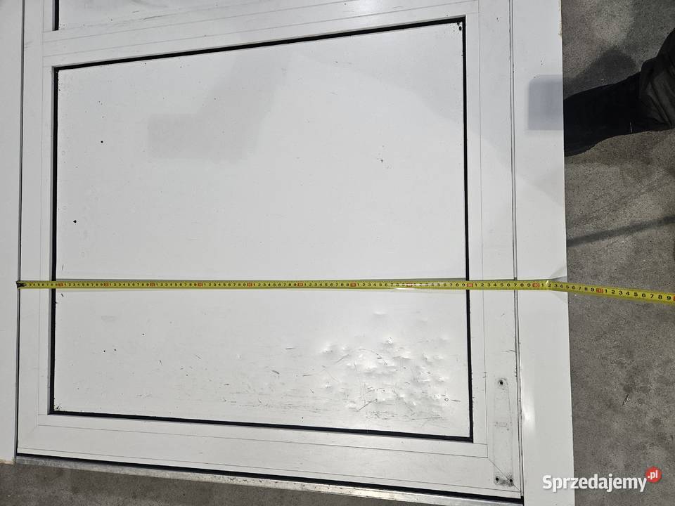 Drzwi aluminiowe z ościeżnicą podwójny zamek