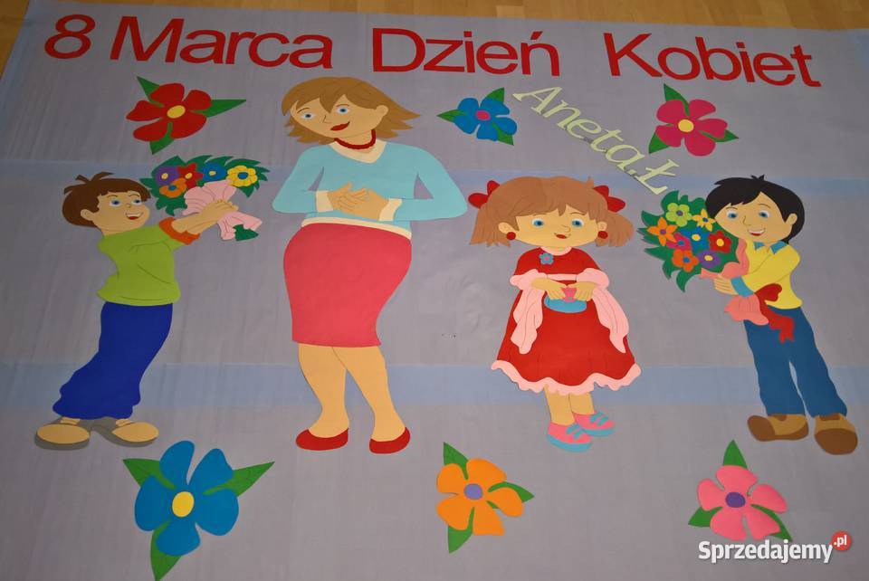 Dekoracja na Dzień Kobiet z brystolu 504 102 444 mazowieckie Garwolin