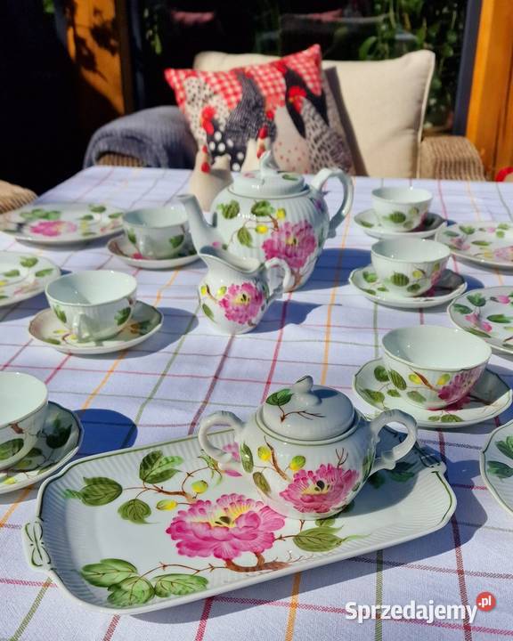 Porcelanowy serwis do herbaty August Wernecke Serwisy Sadurki